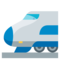 High-Speed Train With Bullet Nose emoji on Emojione